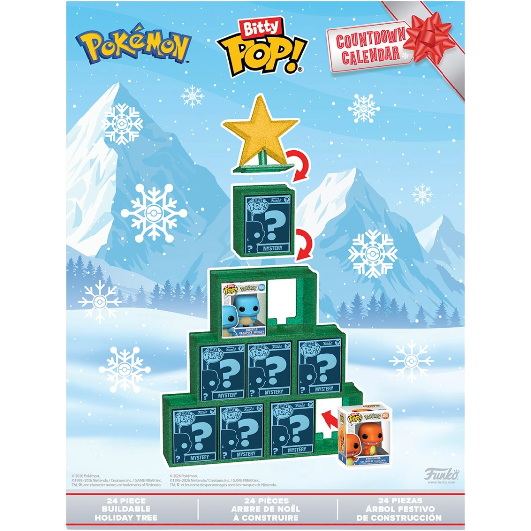 Pokemon 2026 Edition Funko Bitty Pop! Countdown Calendar