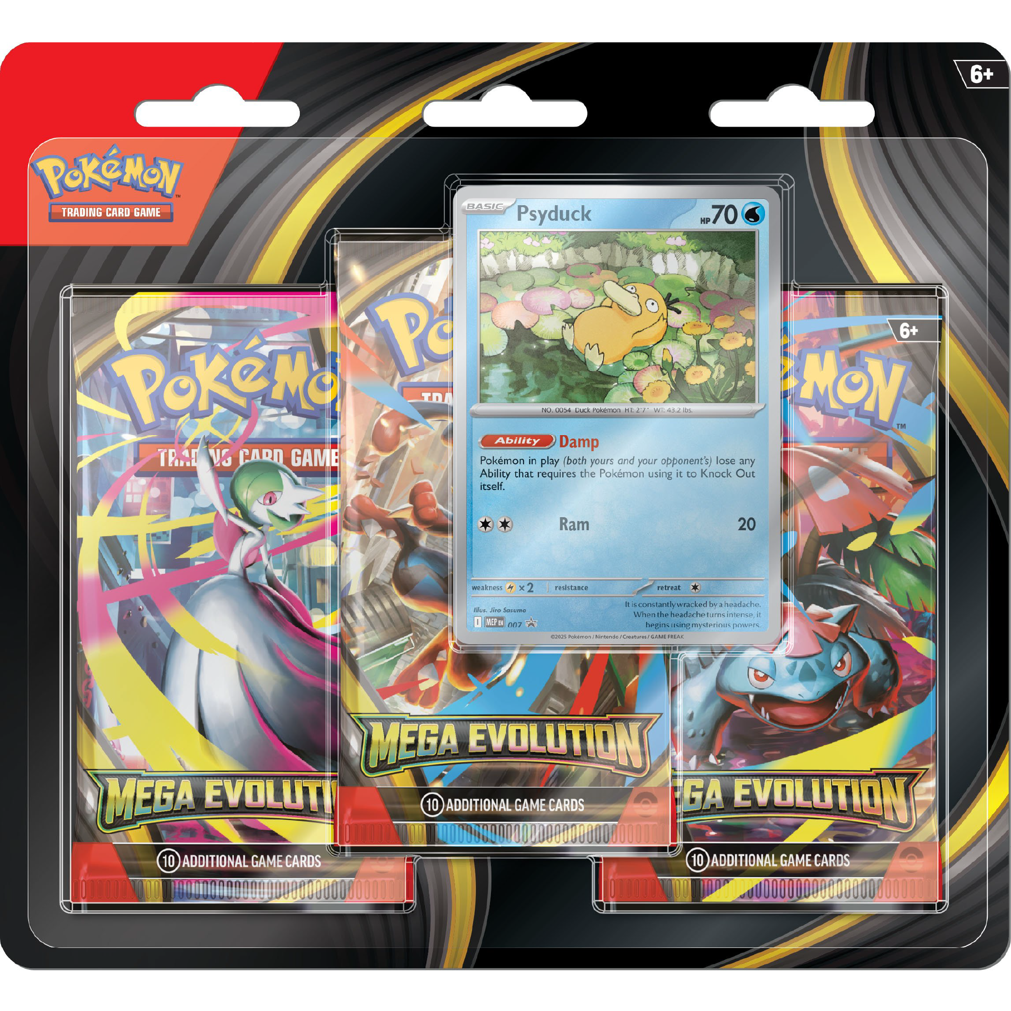 Mega Evolutions 3-Pack Blister (Random Type)