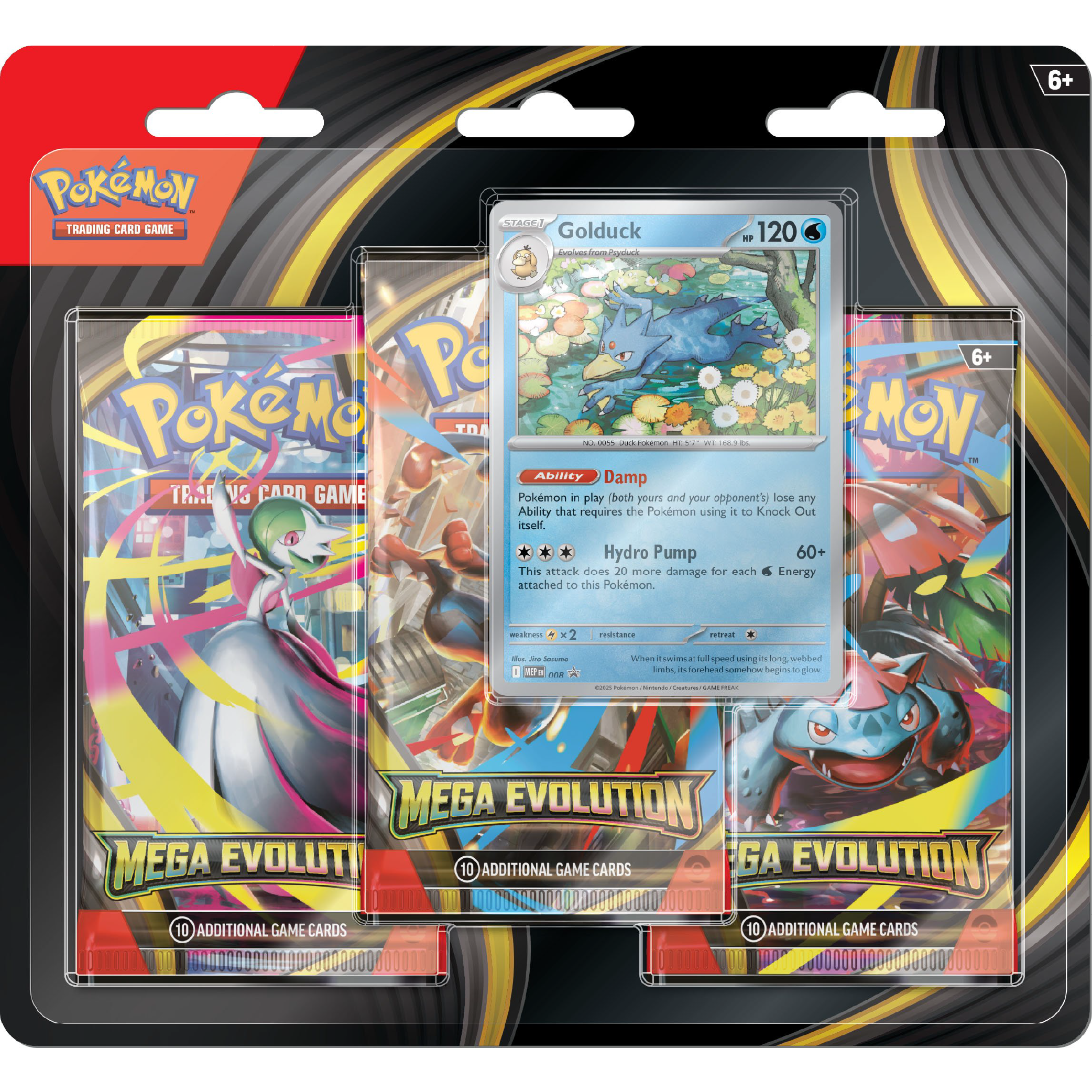 Mega Evolutions 3-Pack Blister (Random Type)