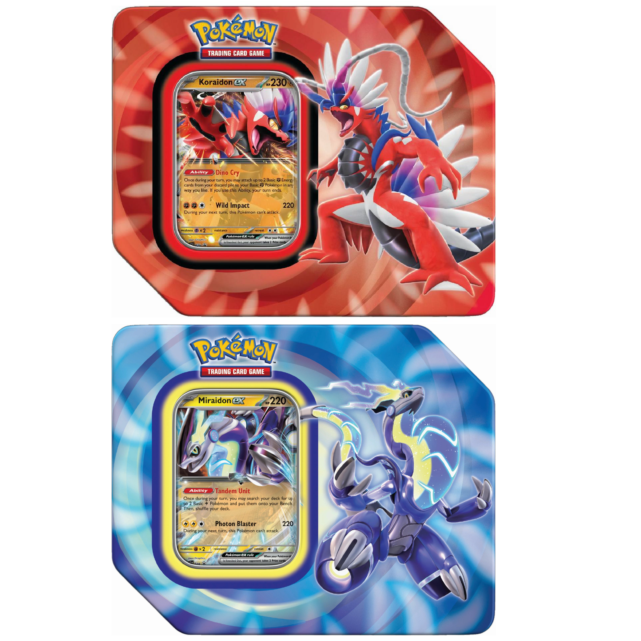 Pokémon TCG: Paldea Legends Koraidon ex / Miraidon ex Tin (Paldea