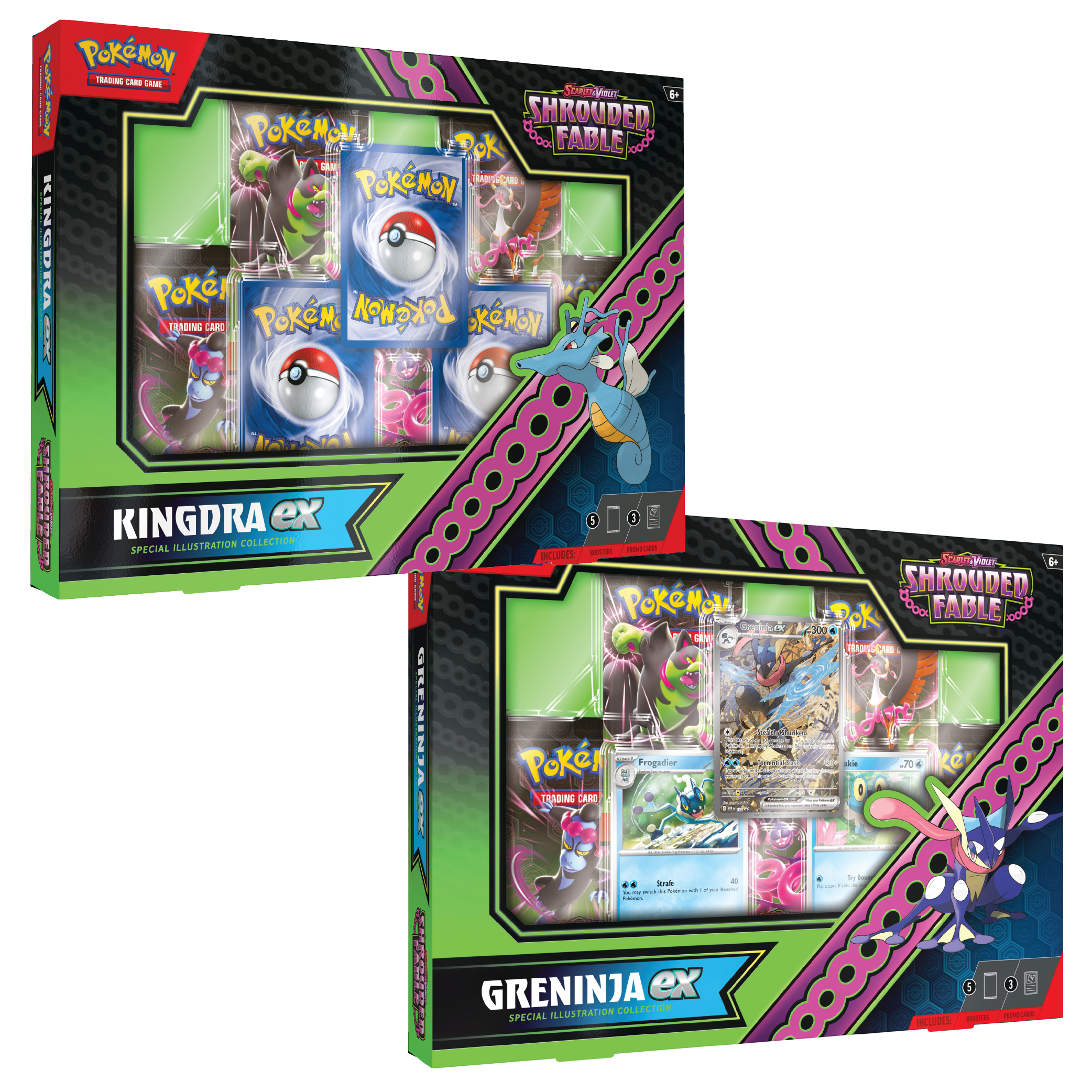 Shrouded Fable Special Illustration Collection Greninja/Kingdra ex (Set of 2)
