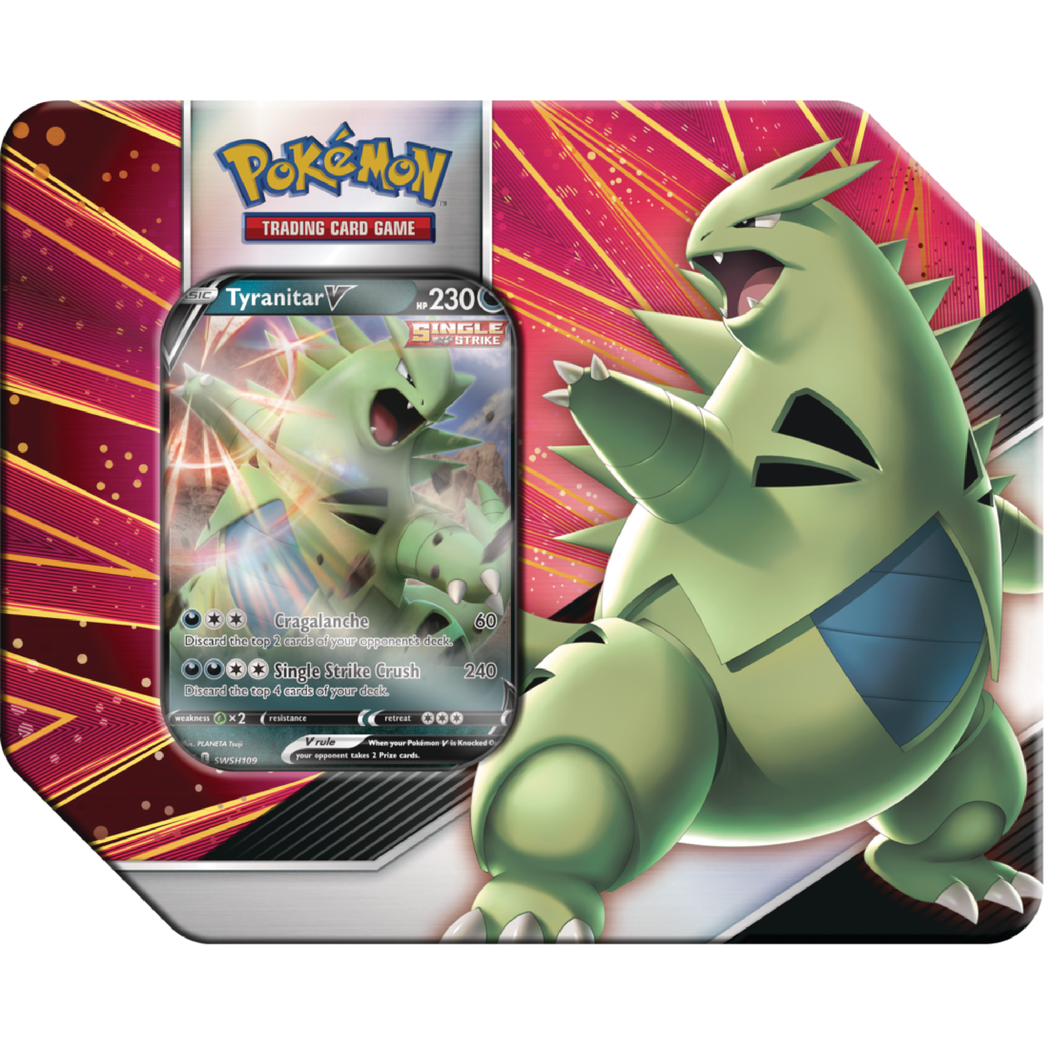 V Strikers Tin (Random Type - Tyranitar V / Empoleon V)