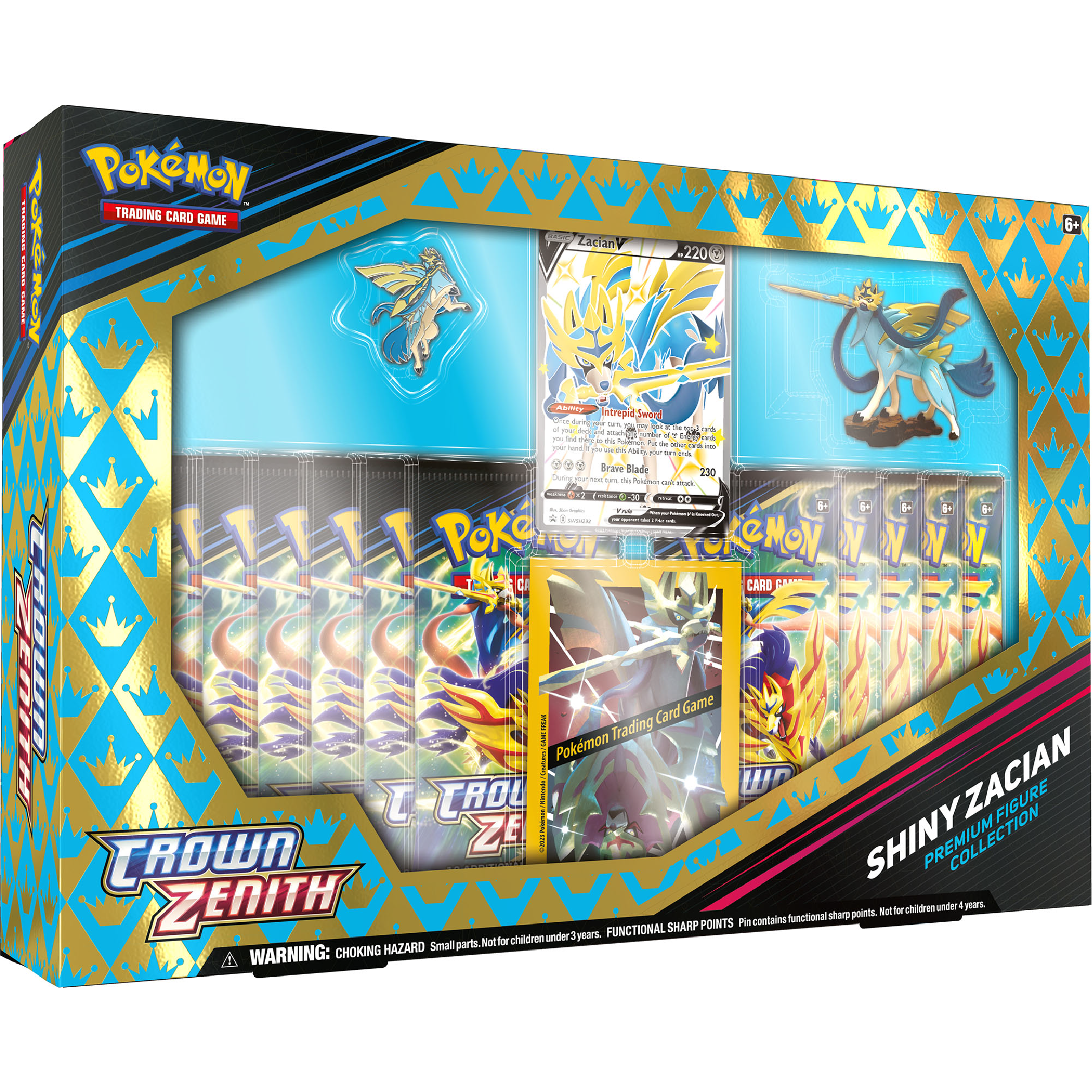 Crown Zenith Premium Figure Collection Box (Shiny Zacian or Shiny Zamazenta)