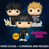 Funko Pop! Mob Psycho S2: 3 POP Bundle (Mob Chase + Common and Reigen)