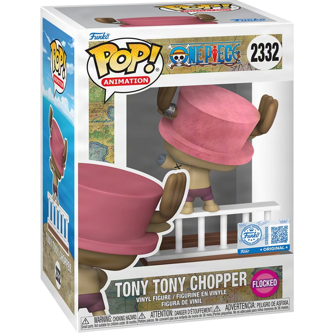 Funko Pop! One Piece Tony Tony Chopper Flocked #2332 [Entertainment Earth Exclusive]