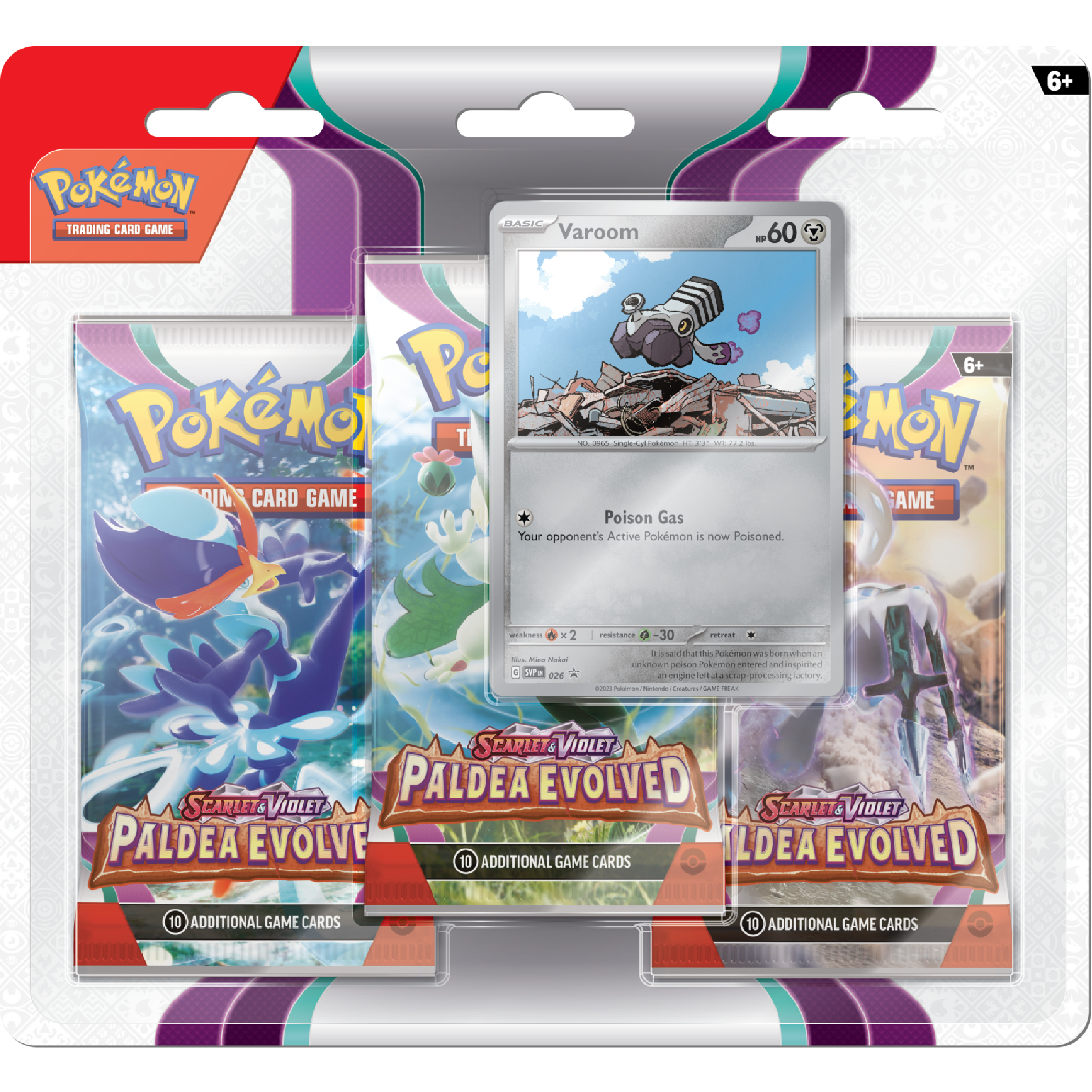 Paldea Evolved 3-Pack Blister (Random Type)