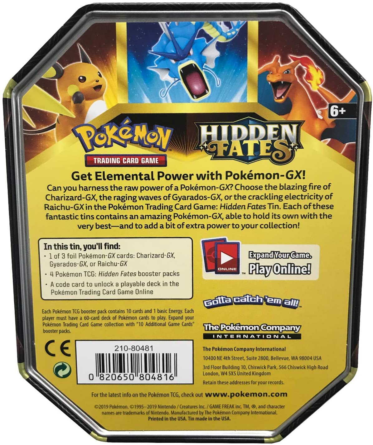 Hidden Fates GX Tin - Gyarados