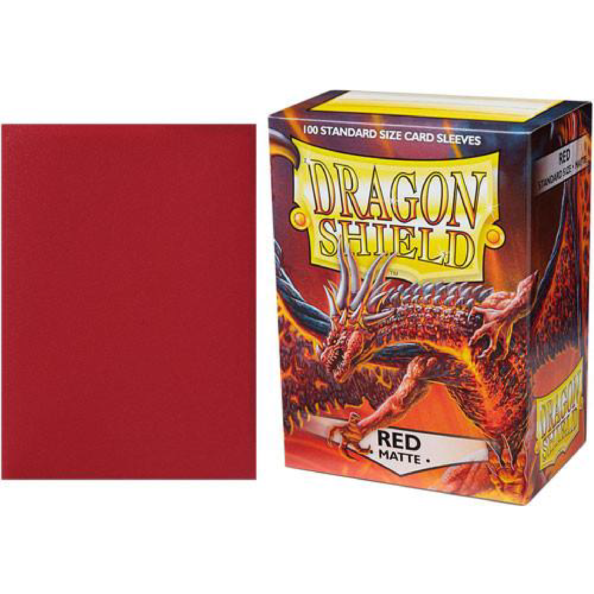 Dragon Shield Sleeves: Matte - Red